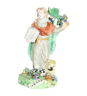 19th C Porcelain Figure of St. Mark