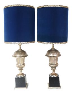 Pair of Vintage Urn Table Lamps