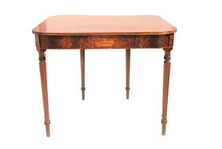 19th C Wood Card Game Table