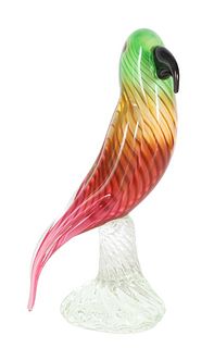 Hand Blown Art Glass Bird Figurine