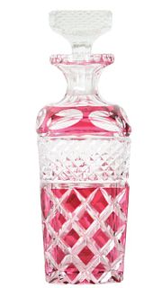 Cut to Clear Glass Decanter