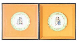 Pair of Napoleon and Joesphine Porcelain Plates