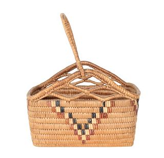Native American Salish Basket.