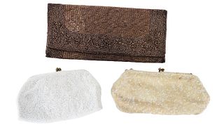 (3) Vintage Beaded Clutches