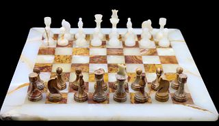 Onyx Chess Board & Pieces