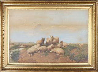 Pastoral Landscape with Sheep.