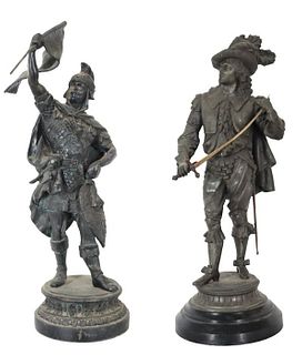 Pair of Baroque Conquistador Sculptures