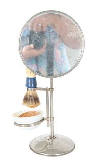 Vintage Shaving Set w Mirror, Brush & Cream Cup