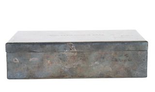 Vintage Silverplate & Wood Box