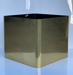 Square Brass Tone Planter made in England 24x21
