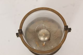 Mini Mechanical Clock w Glass Dome