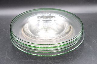 Set of (6) Art Glass Plates