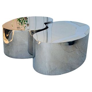 Stainless Steel Free-Form Coffee Tables