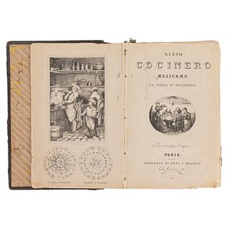 NUEVO COCINERO MEJICANO, EN FORMA DE DICCIONARIO PARIS: ROSA Y BOURET, 1868. 6 láminas. | NUEVO COCINERO MEJICANO, EN FORMA DE DICCIONARIO PARIS: ROSA