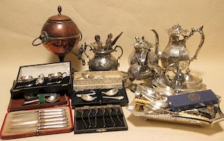 A large quantity of silver plate <br> <br>