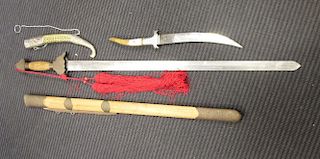 A Chinese sword and a dagger (2) <br> <br>
