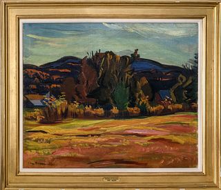 Ben Benn "Mountainous Landscape" Oil on Canvas