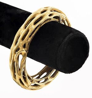Angela Cummings 18K Gold Oval Bangle Bracelet