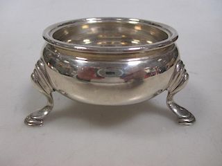 A single silver tub salt by Edward Wood <br> <br>