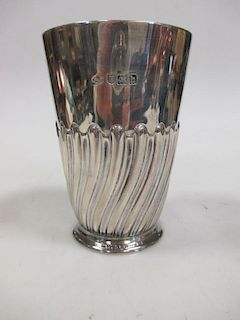 An early 20th century silver beaker <br> <br>