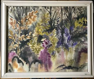 Alice Westendorf Dunst, Floral Watercolor, 1950's