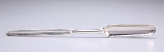 A GEORGE III SILVER MARROW SCOOP, by William Turner, date letter indistinct