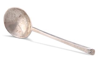 A CHARLES I SILVER SLIP-TOP SPOON, by Daniel Cary, London 1636, with fig-sh