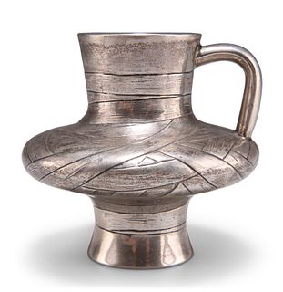 A RUSSIAN SILVER CUP,?Moscow 1874, assayer Viktor Savinsky, squat body with