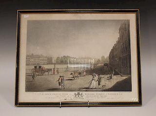After Dayes, view of Bloomsbury square, engraving <br> <br>