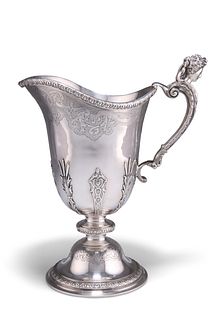 A FRENCH SILVER EWER, maker's mark S.L, Paris, mid 20th Century,?in R?gence