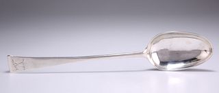 A GEORGE III IRISH SILVER 'HOOK-END' BASTING SPOON,?by?William French, Dubl