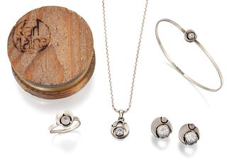 KARL LAINE FOR FINNFEELINGS STEN & LAINE - A FINNISH SILVER AND ROCK CRYSTA