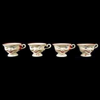 Pottery Smiling Face Cups