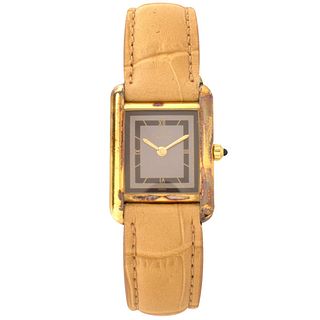 Sold at Auction: GG 750 Cartier Tank Louis ladies' watch, quartz