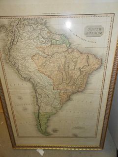 South America, Hand coloured engraved map by Neele for Pinkerton's Modern Atlas published 1811 77 x