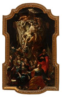 Italian school; second half of the 18th century.
"Descent from the Cross".
Oil on canvas.