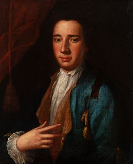 Italian school; third quarter of the 18th century.
"Portrait of a gentleman.
Oil on canvas. Relined