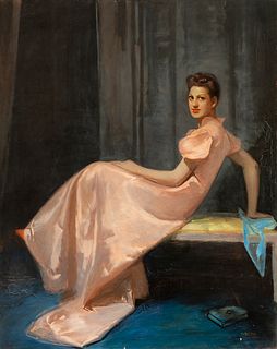 Spanish school; 20th century.
"Portrait of María Teresa Pérez Rubio. 1939.
Oil on canvas.