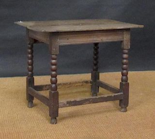 A 17th century oak side table, 67 x 82 x 57cm <br> <br>