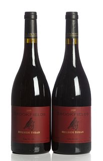 Two bottles Brookfields Hillside Syra, 2005 vintage.
Brookfields Vineyards.
Category: red wine. Napier, Howkes bay (New Zealand).
Level: A.