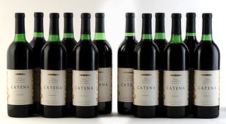 Twelve Catena Reserve Cabernet Sauvignon bottles, 1991 vintage.
Bodegas Esmeralda
Category: red wine. Junín, Mendoza (Argentina).
Level: A / B.
750 ml