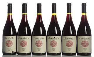 Six bottles Clonakilla Shiraz Viognier 2001.
Category: Red wine. Murrumbateman, Australia.
Level: A.