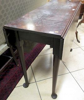 A George III cuban mahogany pad foot table, 37cm wide <br> <br>