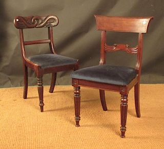 Two sets of two and a set of four dining chairs (8) <br> <br>