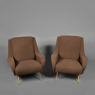 Manner of Marco Zanuso, Pair of Lounge Chairs
