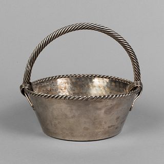 Jean Despres, Silverplate Bread Basket