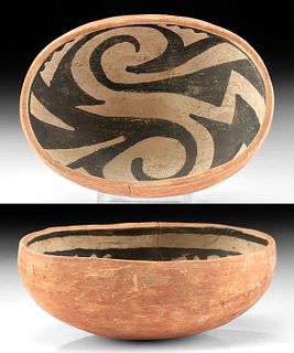 Prehistoric Native American Gila Pottery Bowl