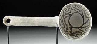 Anasazi Black-on-White Pottery Ladle w/ TL