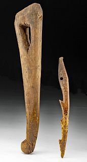 16th C. Inuit & Yupik Wood & Antler Tools (2)