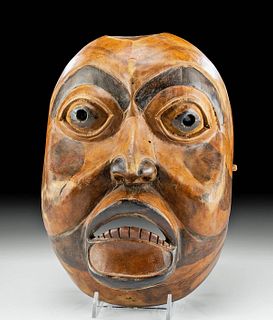 20th C. Northwest Coast Wood Mask w/ Nice Patina